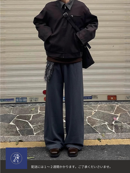 クラシックワイドパンツ ゆったりシルエット