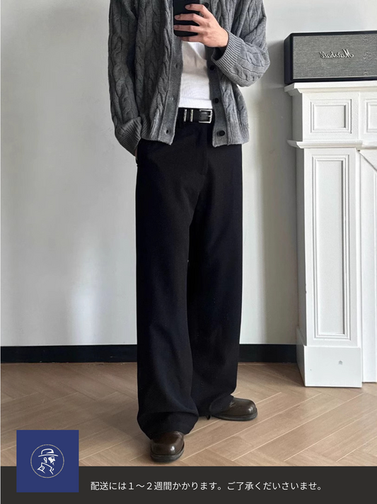 クラシックワイドパンツ ゆったりシルエット
