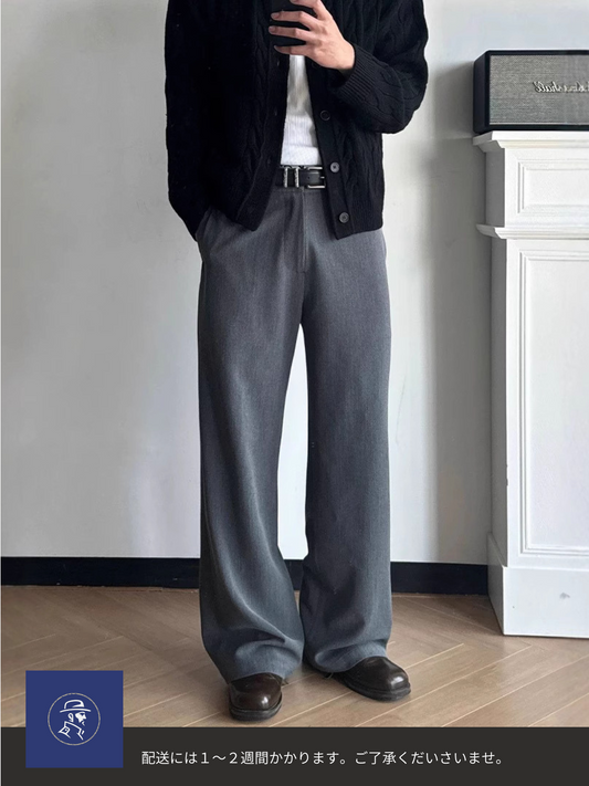 クラシックワイドパンツ ゆったりシルエット